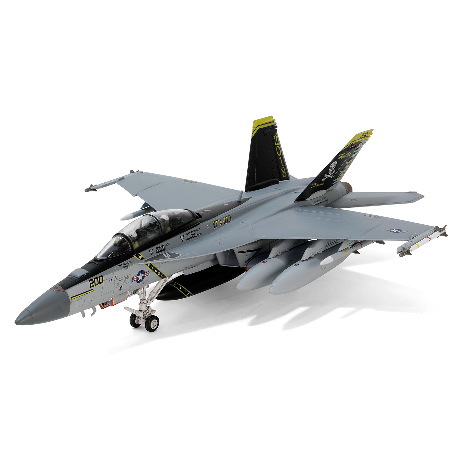 F/A-18F Super Hornet VFA-103  “Jolly Rogers” U.S. NAVY, VFA-103 Jolly Rogers, Squadron 75th Anniversary, USS