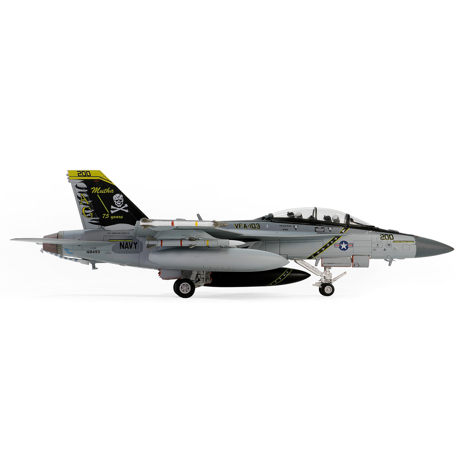 F/A-18F Super Hornet VFA-103  “Jolly Rogers” U.S. NAVY, VFA-103 Jolly Rogers, Squadron 75th Anniversary, USS