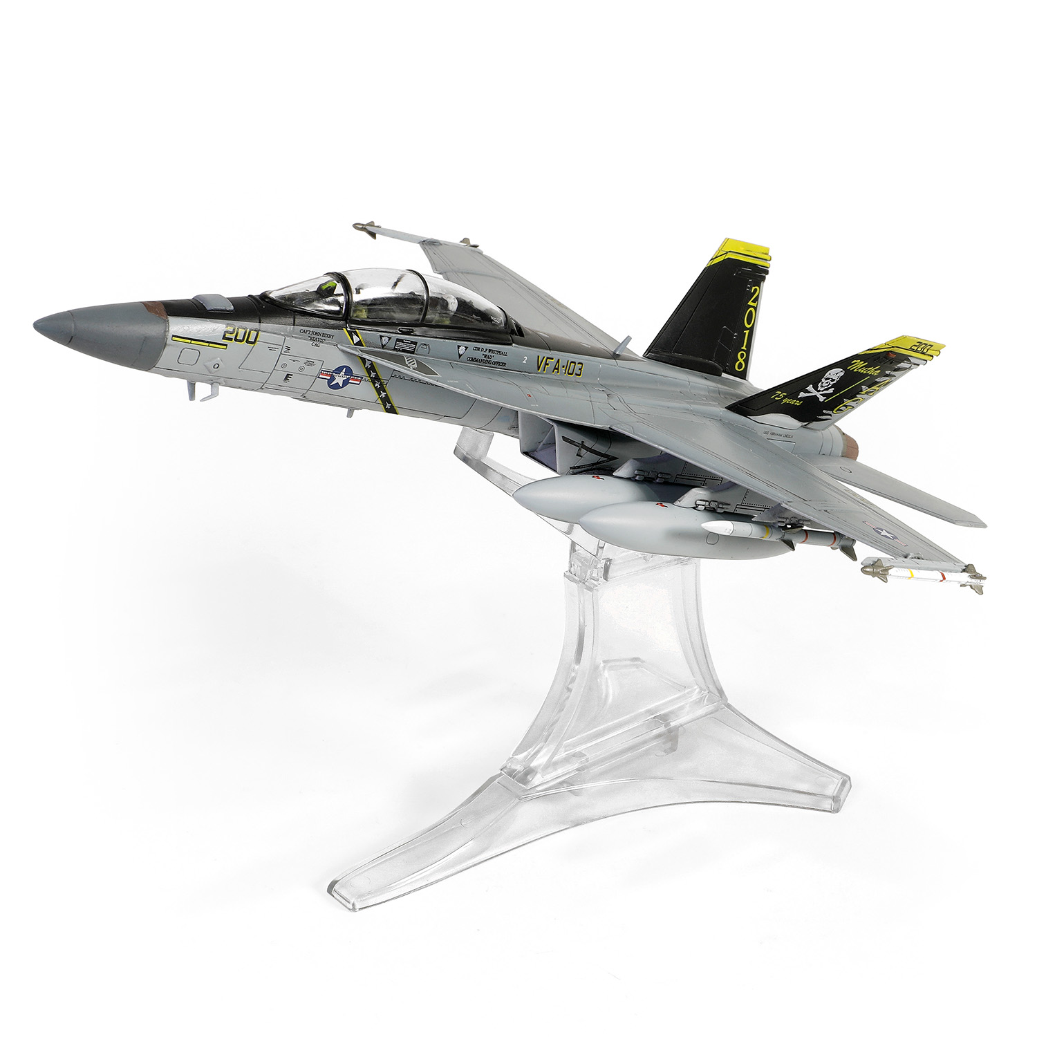 F/A-18F Super Hornet VFA-103  “Jolly Rogers” U.S. NAVY, VFA-103 Jolly Rogers, Squadron 75th Anniversary, USS