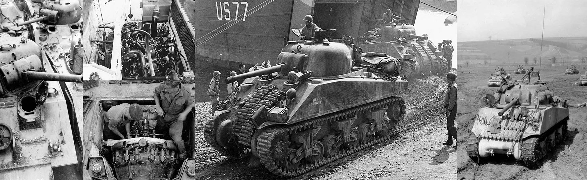 Sherman M4 (75) tank 753th Tank Battalion, Gustav Line, Italy 1944