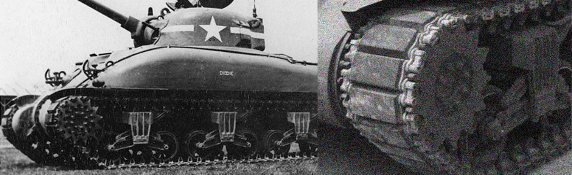 Sherman M4 tank VVSS Suspension type - Metal upgrade track link set (Match MP-912101A)