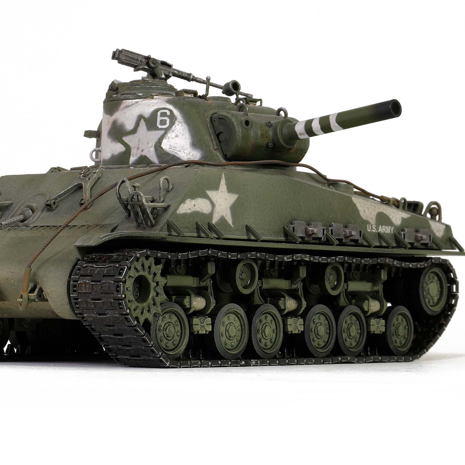 Sherman M4 tank HVSS Suspension type - Metal Upgrade track link set (Model T66) Zinc Alloy materials | with weathering effect