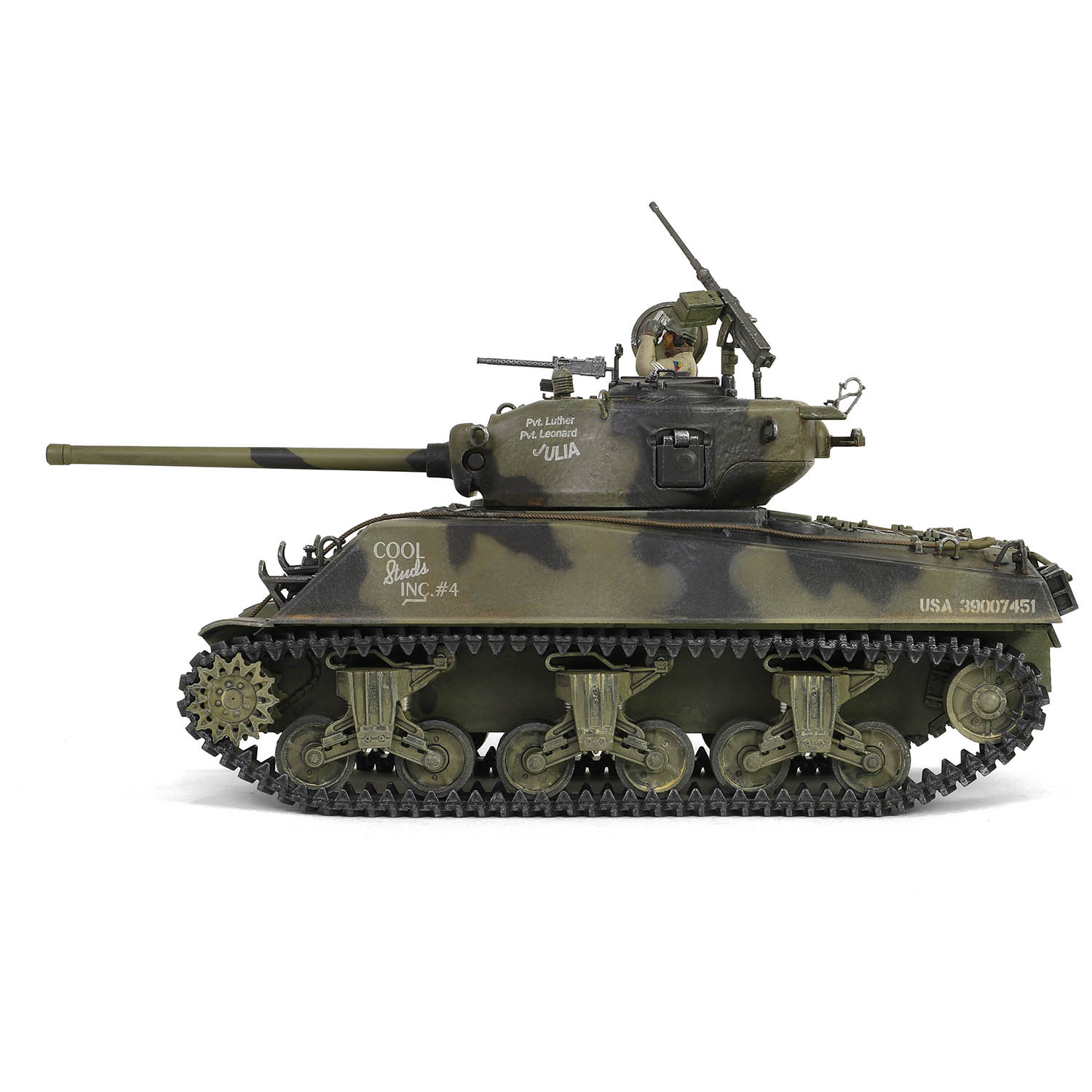 Sherman M4A3 (76), VVSS "Black Panthers", 761st Tank Battalion, Task Force Rhine, Germany 1945