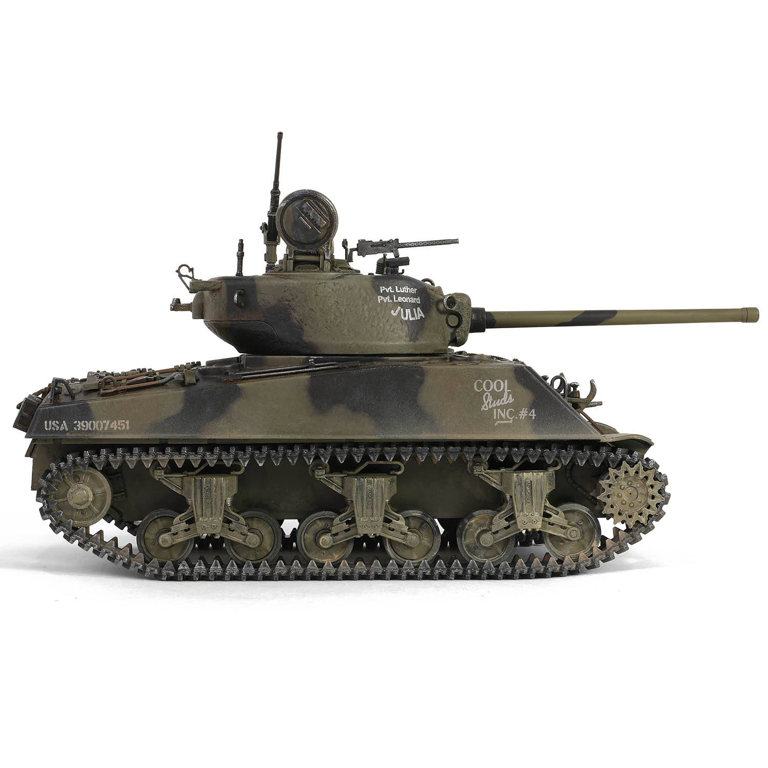 Sherman M4A3 (76), VVSS "Black Panthers", 761st Tank Battalion, Task Force Rhine, Germany 1945
