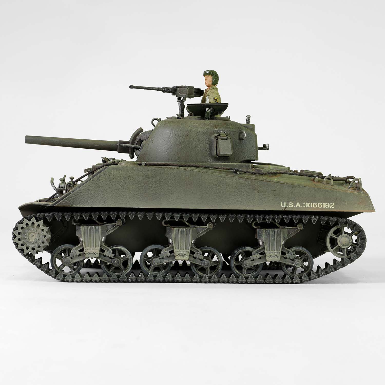 U.S. Sherman M4 (75) tank 753th Tank Battalion, Gustav Line, Italy 1944