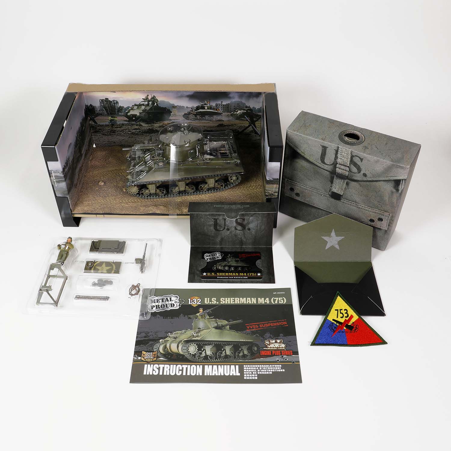 Sherman M4 (75) tank 753th Tank Battalion, Gustav Line, Italy