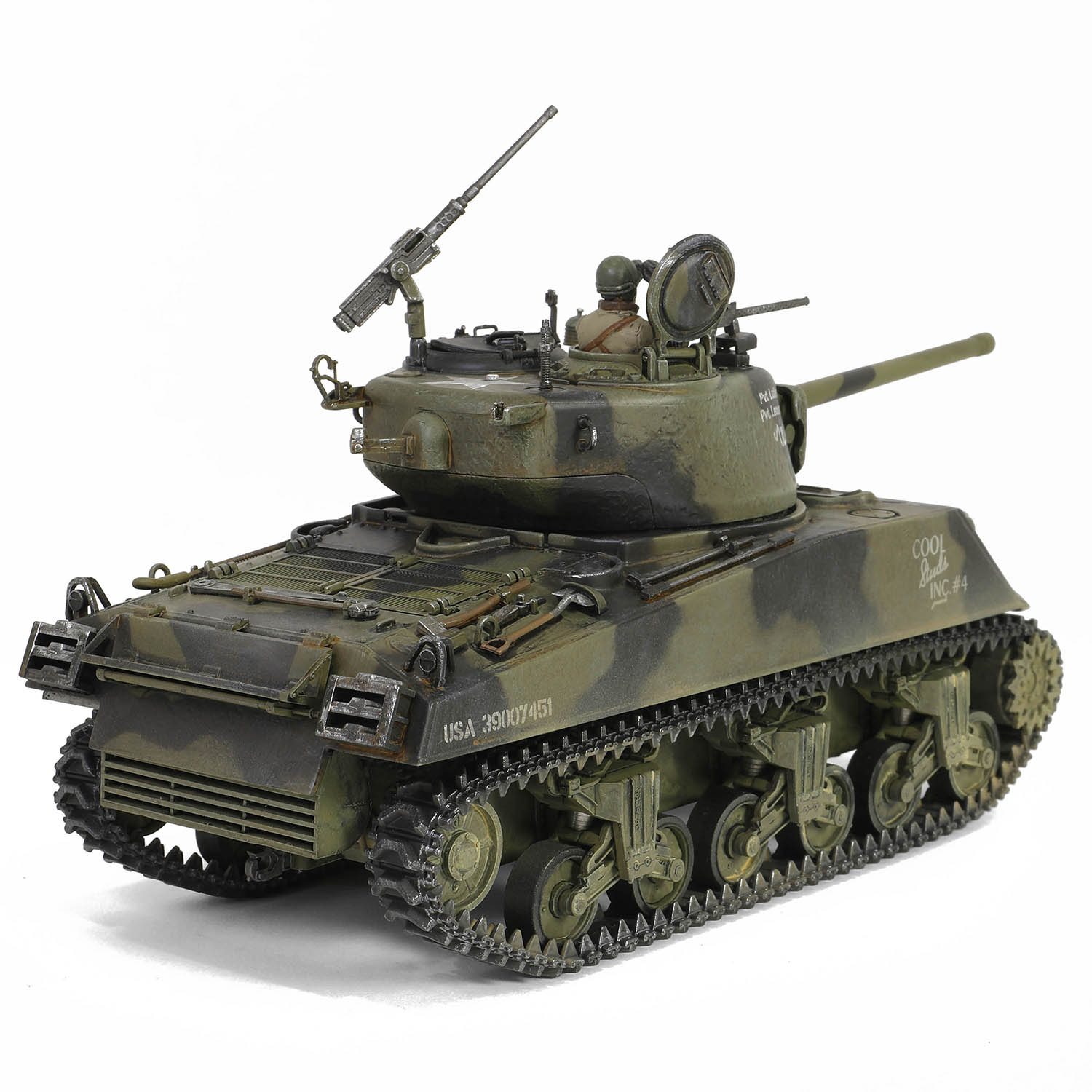 Sherman M4A3 (76), VVSS "Black Panthers", 761st Tank Battalion, Task Force Rhine, Germany 1945