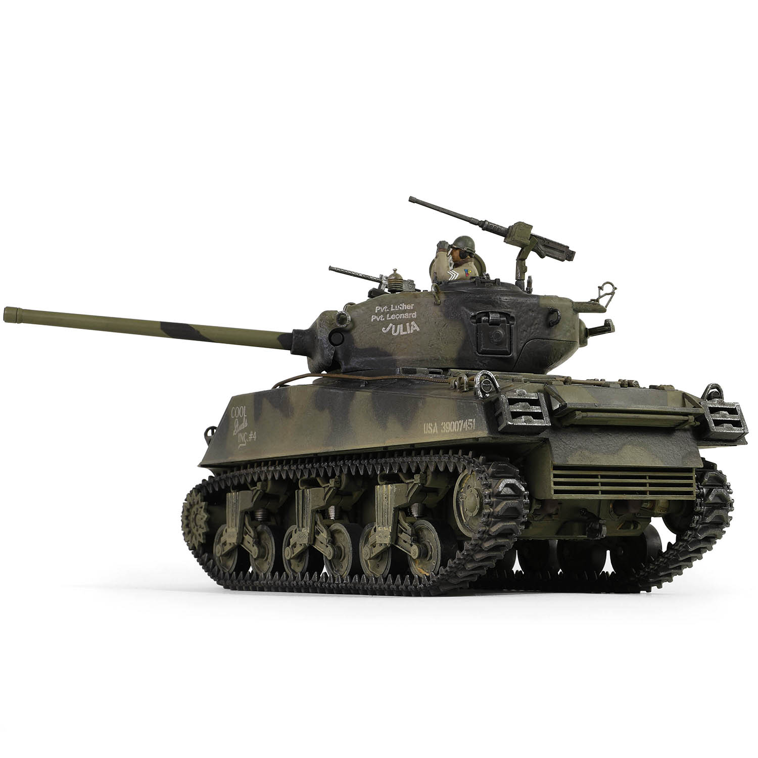 Sherman M4A3 (76), VVSS "Black Panthers", 761st Tank Battalion, Task Force Rhine, Germany 1945