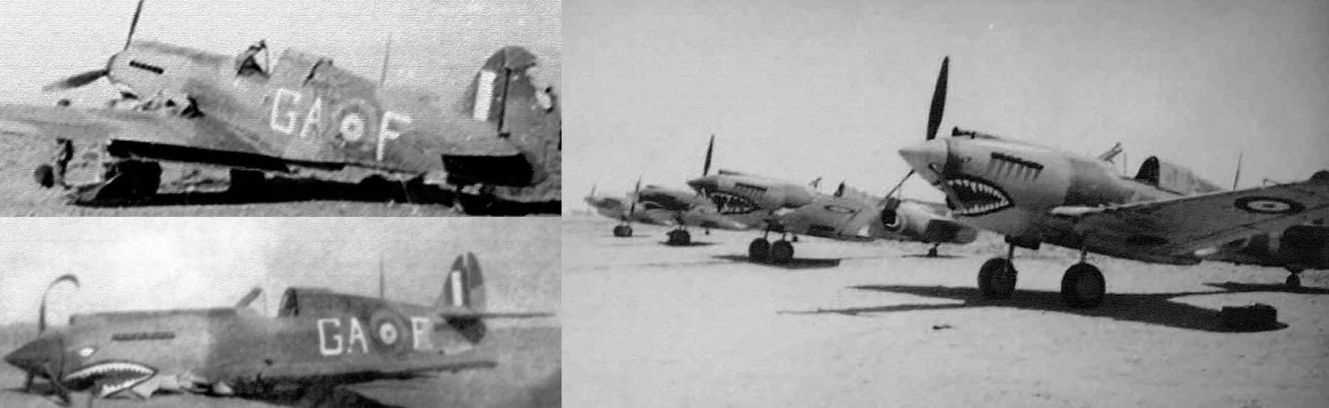 Curtiss P-40B / Tomahawk Mk IIB 112 Squadron (Royal Air Force), AK402, GA-F, North Africa, October 1941