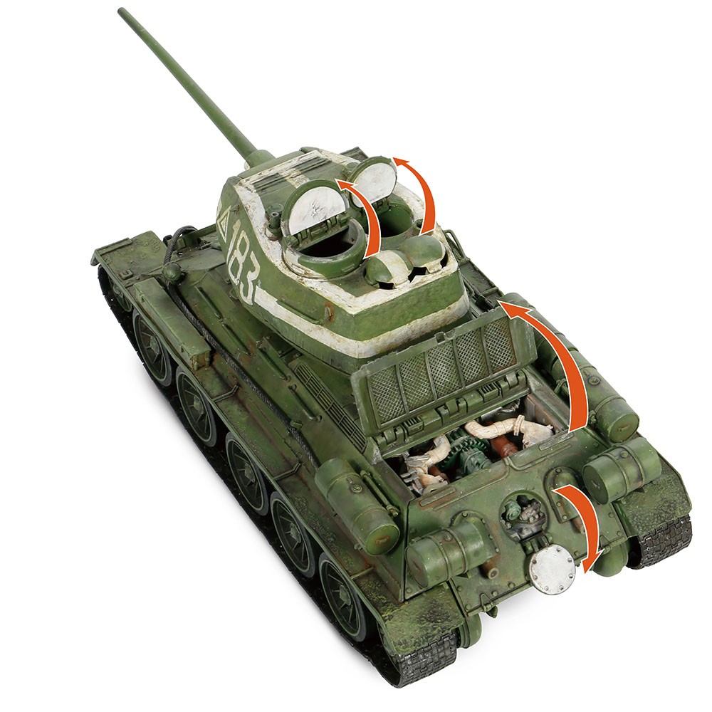 T-34-85 Model 1944 medium tank 95th Tank Brigade, 9th Tank Corps, Berlin, May